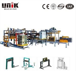 Automatische omsnoeringsmachine voor betonblokken